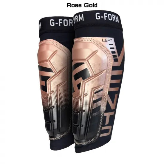 サッカー・BMX用 シンガード カーフ一体型 コンプレッション設計 NOCSAE認証 軽量ズレにくい レガース PRO-S VENTO Shin Guard｜G-FORM