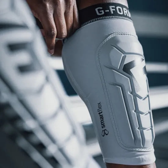 サッカー・BMX用 シンガード カーフ一体型 コンプレッション設計 NOCSAE認証 軽量ズレにくい レガース PRO-S VENTO Shin Guard｜G-FORM