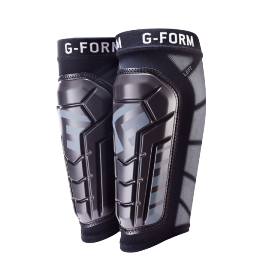 サッカー・BMX用 シンガード カーフ一体型 コンプレッション設計 NOCSAE認証 軽量ズレにくい レガース PRO-S VENTO Shin Guard｜G-FORM