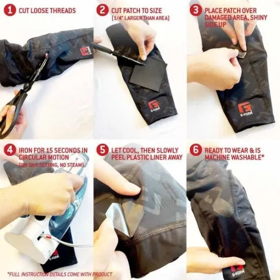 破れ・裂け目の修理用 G-FORM パッチキット Fabric Patch Kit｜G-FORM
