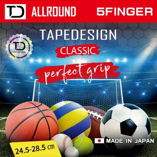 テープデザインソックス クラシック 5本指 高品質グリップソックス 日本製 本国提携モデル｜TAPE DESIGN Classic 5FINGER 5TOE｜TAPE DESIGN