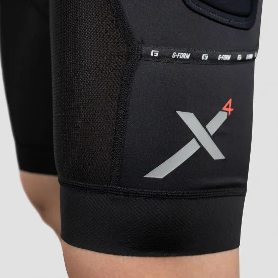 MTB・BMX・シクロクロス・ロードバイク用 外ももプロテクター付きショーツ サイクルパッド・衝撃吸収SmartFlex搭載｜Pro-X4 Shorts｜G-FORM