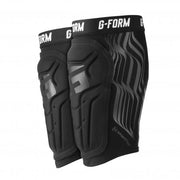 サッカー・BMX用 シンガード 一体型コンプレッション NOCSAE認証 レガース 脛当て｜V2 Shin Guard Black/Gloss Black｜G-FORM