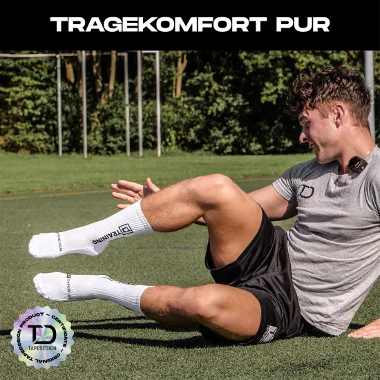 高耐久スポーツトレーニングソックス 3足セット ヨーロッパ製・快適フィット｜Training Socks (3pack) – TAPE DESIGN